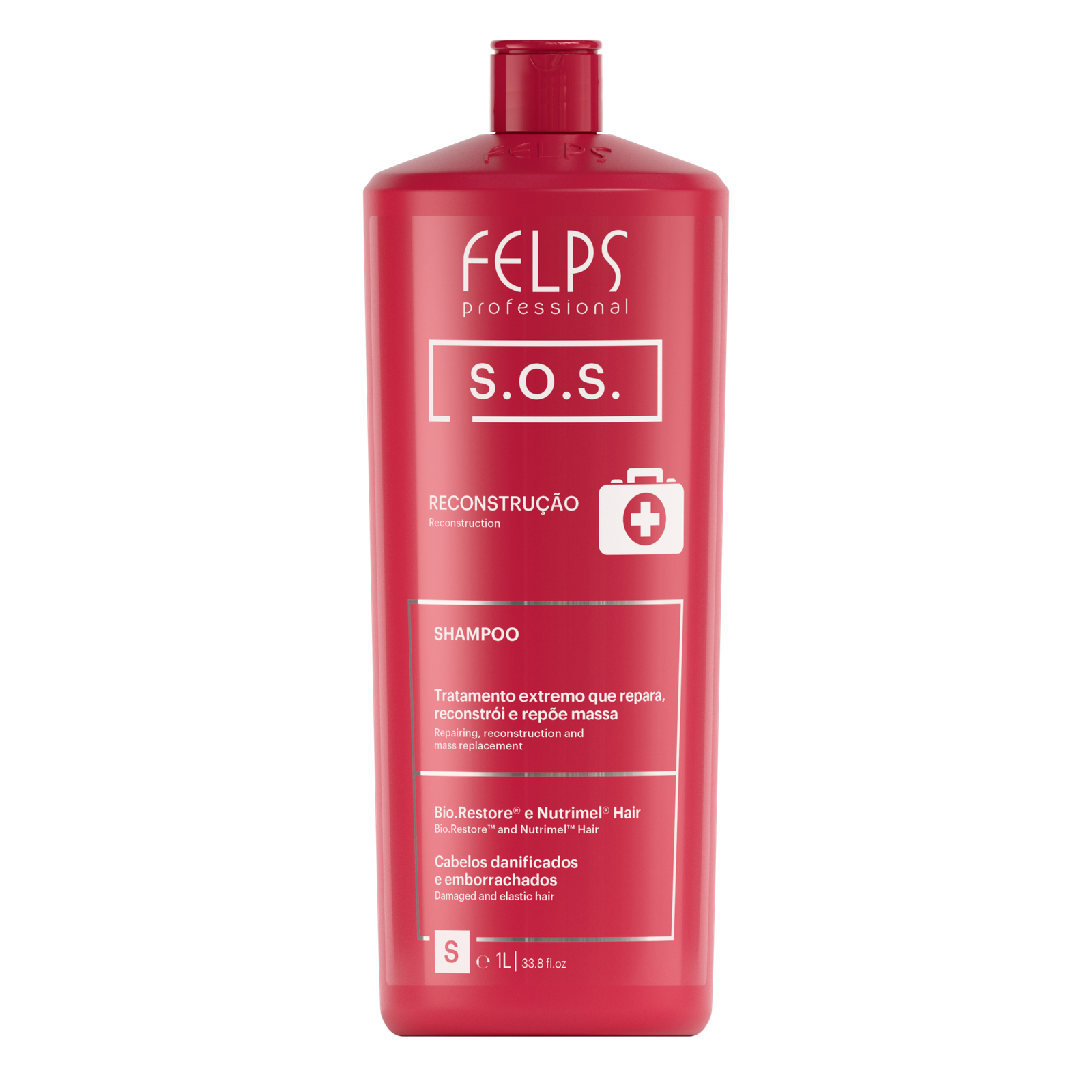 181bc3d5e_7898639792853-SOS_Shampoo_1L_frente Felps - SOS Reconstruction Shampoo, Conditioner - Image 3