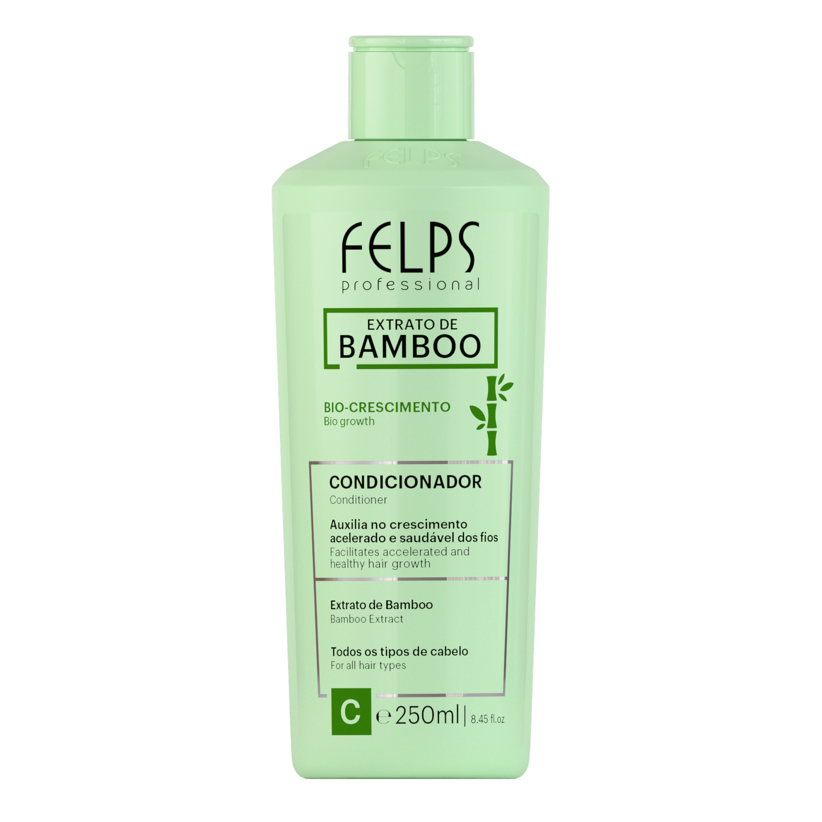 472e95f39_7898639790675-Bamboo_Condicionador_250mL_frente Felps - Extrato De Bamboo Bio Growth Shampoo, Conditioner - Image 2