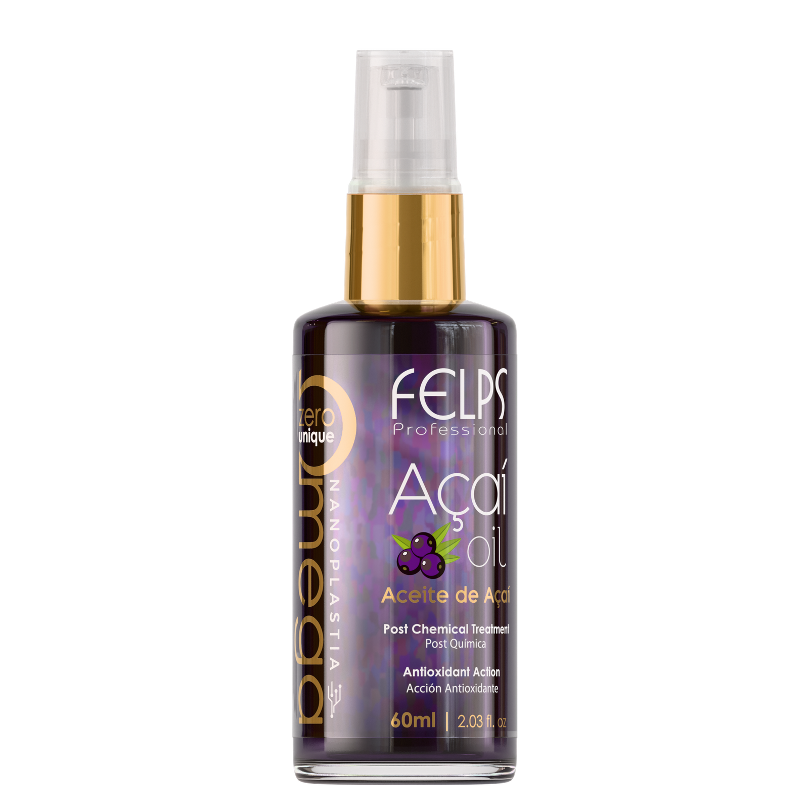 61e31e8c8_7898639793645-AaOil_leo_60mL_Frente Felps - Omega Zero Acai Oil - Image 1