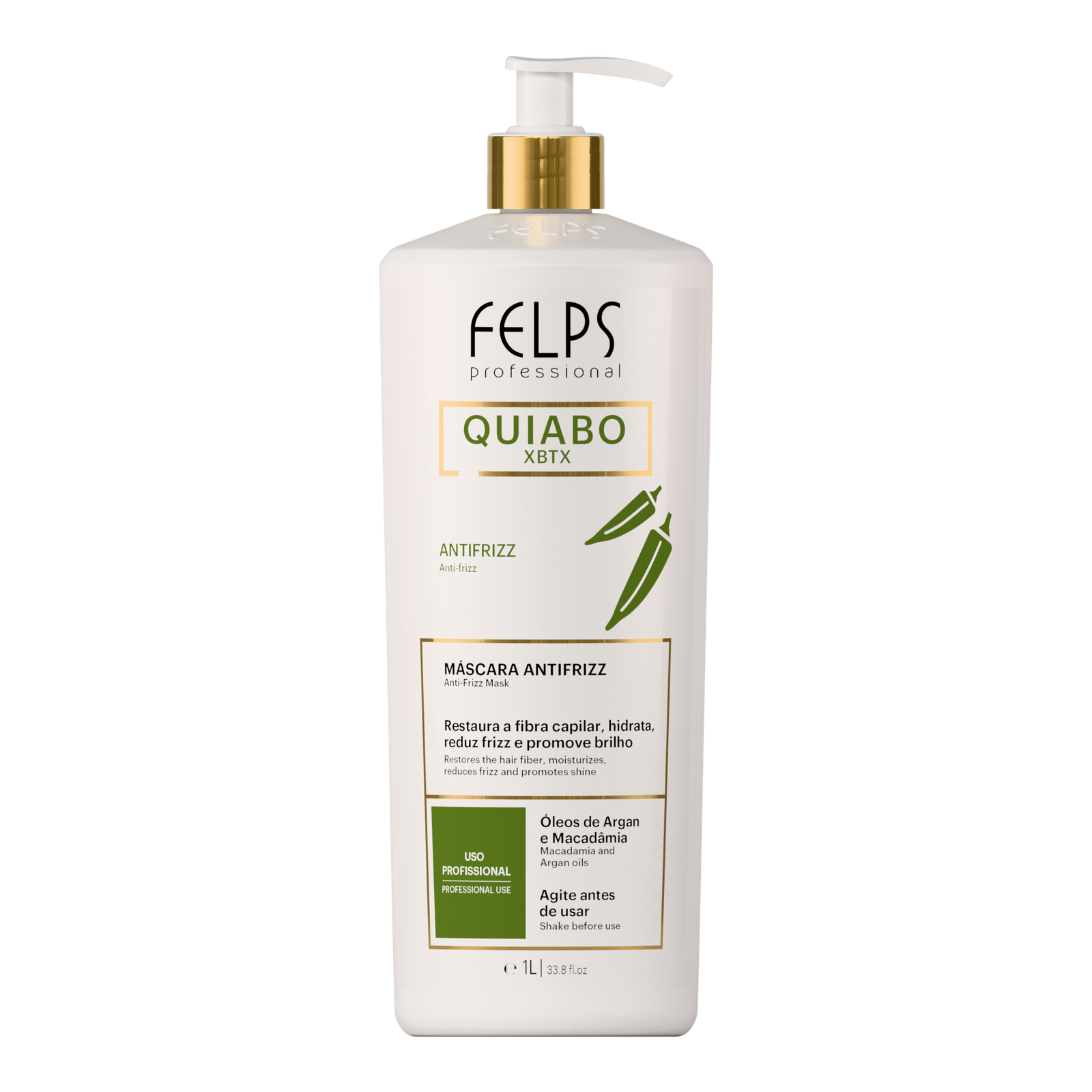 75e8c721e_7898639793874-QuiaboXbtx_MscaraAntifrizz_1L_frente Felps - Quiabo XBTX Anti-Frizz Mask Hair Alignment - Image 1