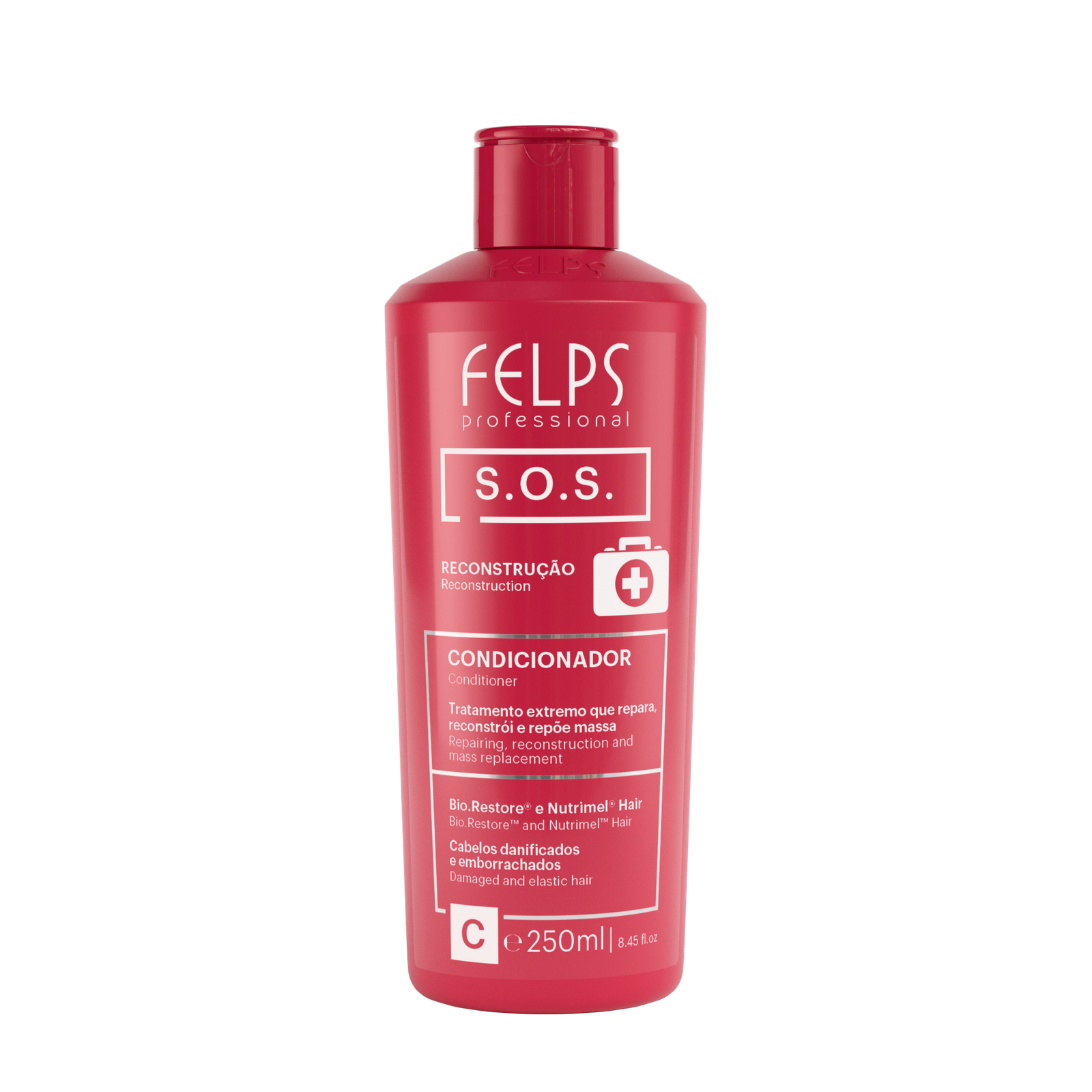 921b328e5_7898639792655-SOS_Condicionador_250mL_frontal Felps - SOS Reconstruction Shampoo, Conditioner - Image 2